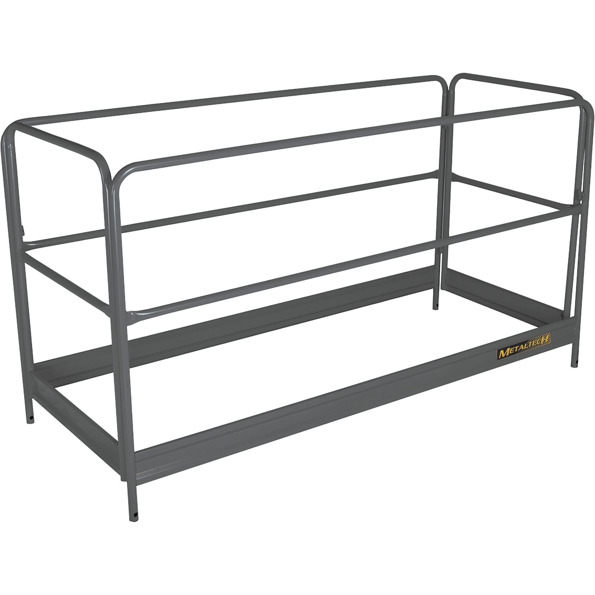 Metaltech BuildMan Guardrails System, 69 1/2in.W x 41 1/2in.D x 3 3/4in.H, Fits BuildMan Model I-IBMSS Drywall Baker Scaffolding, Model# I-BMSGR
